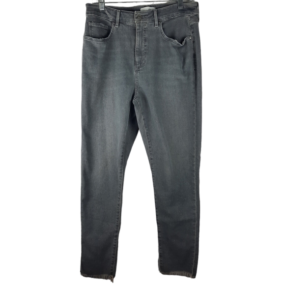 Loft Gray Light Wash Raw Denim Jeans - Picture 3 of 12